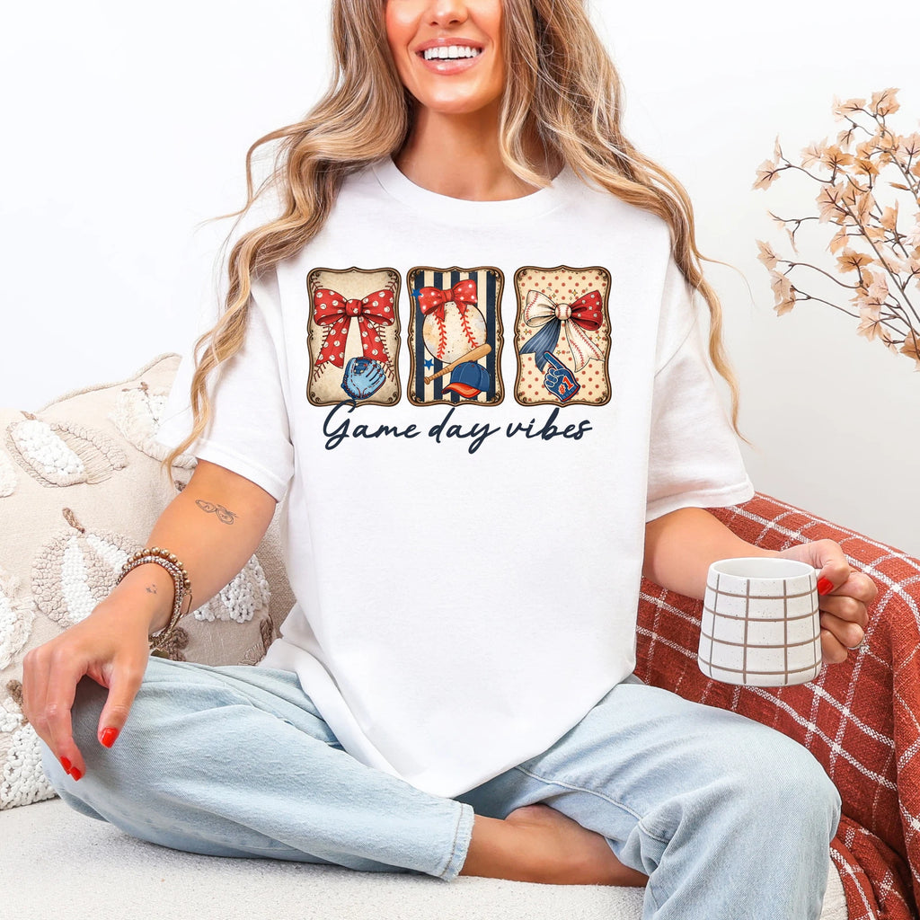 Game Day Vibes Baseball Tee | Sports Fan Shirt, Baseball Lover Gift For Anyone