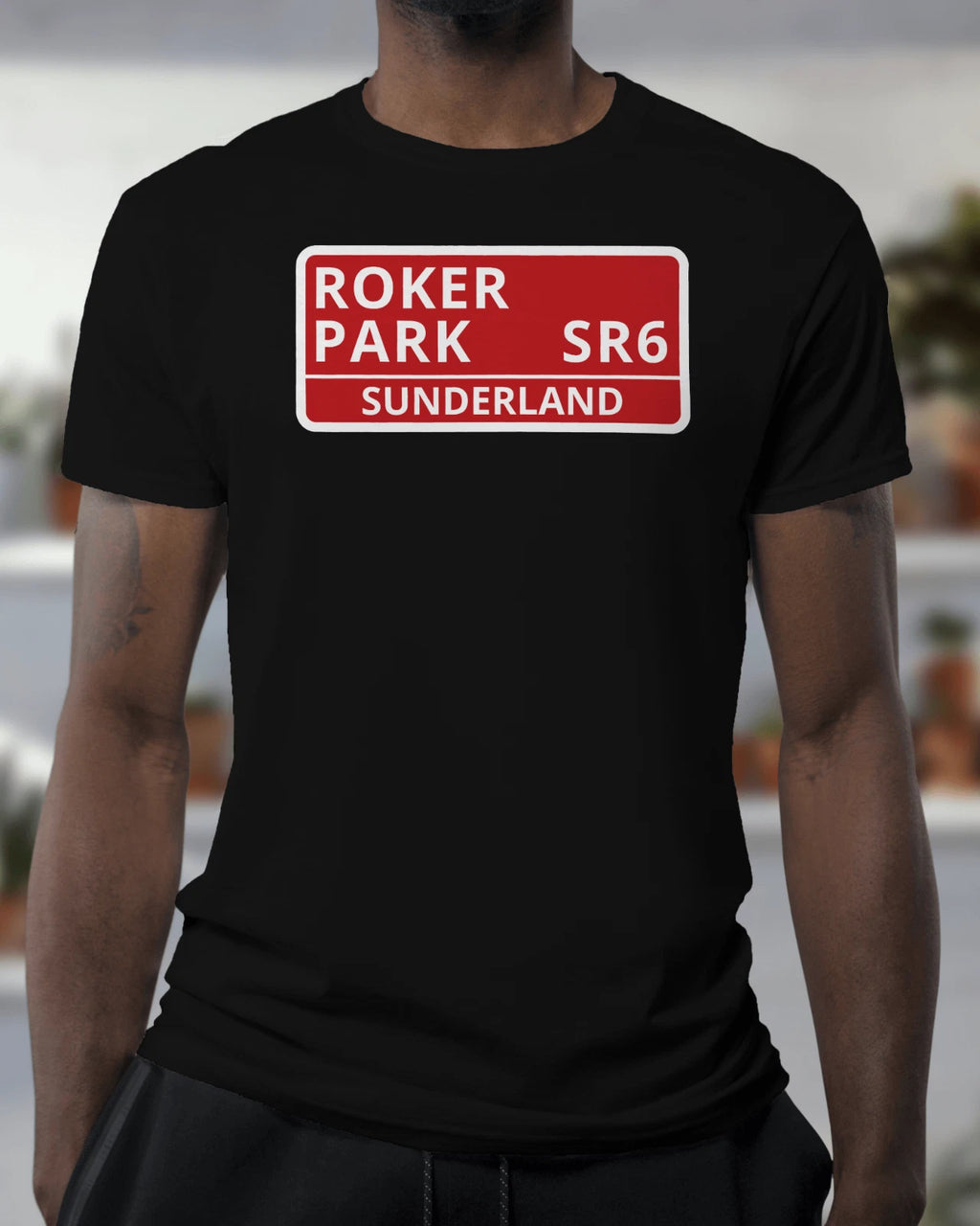 Roker Park SR6 T Shirt | Sunderland Black Cats Tyne Wear Seaburn Wearside