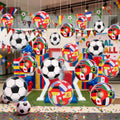 24 Pcs Large Soccer Hanging Decorations 12 Inch Soccer Party Banners Garland ...
