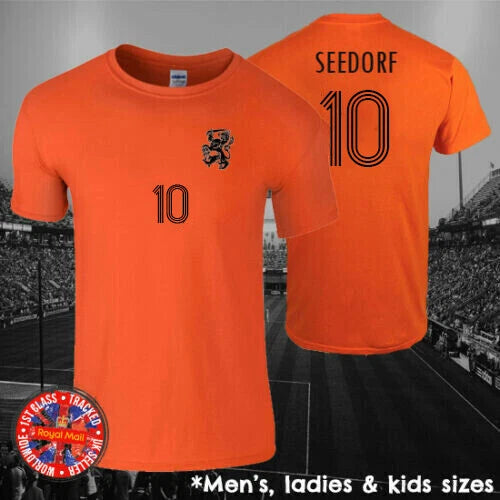 Clarence Seedorf Holland Inspired Football T-shirt, Men's, Ladies, Kids