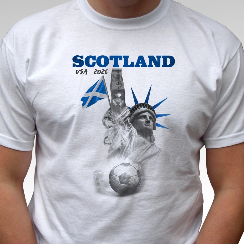 Scotland t shirt football 2026 fan flag Scottish soccer top USA tour tee gift