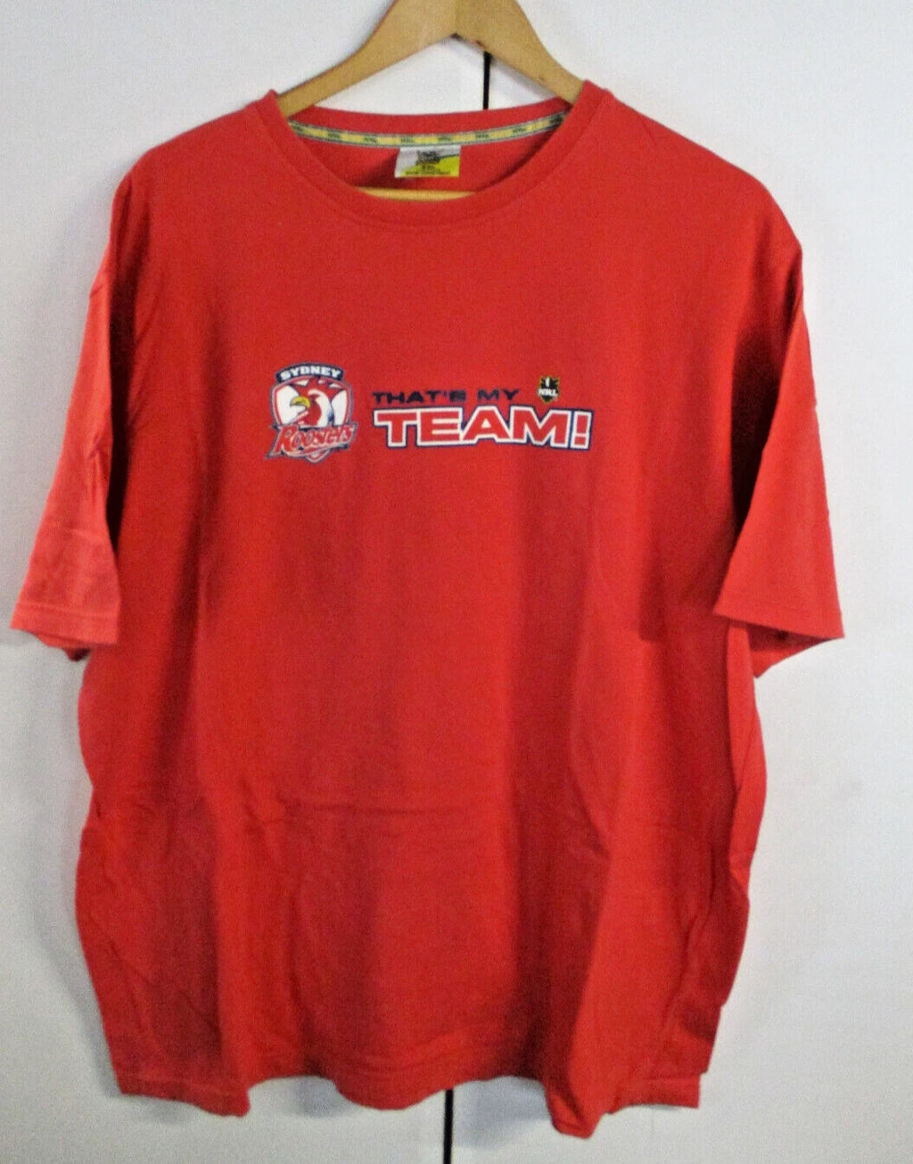 NRL Team Supporter T-Shirt - Sydney Roosters That's My Team  - Men's Size XXL