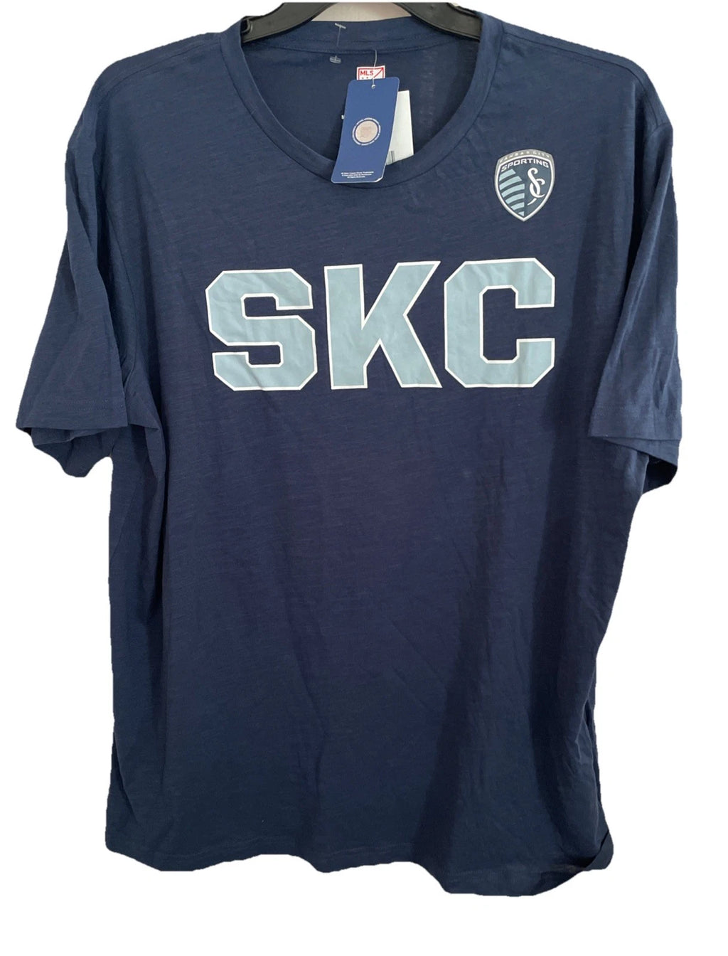 MLS Sporting Kansas City - SKC -Men’s Short Sleeve Shirt Navy 2x Nwt