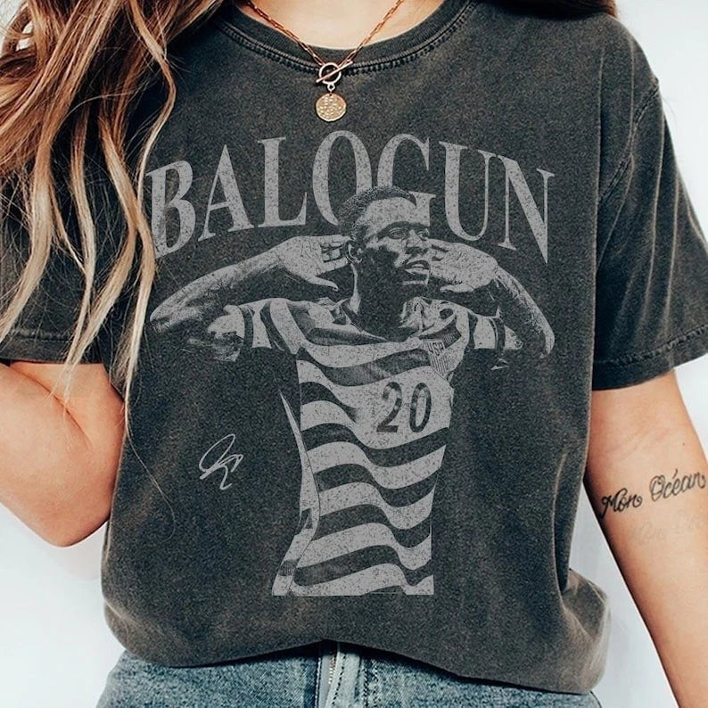 Folarin Balogun USA Soccer World Vintage Shirt, 90s United States Soccer Shirt