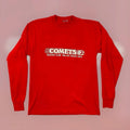 VTG FOTL 90s Dallas Texas Comets Soccer Futbol Club T Shirt Adult L Red Faded