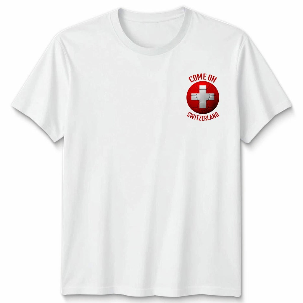 Come On Switzerland Football Unisex Kids T-Shirt Country Pride Soccer Tee #WC