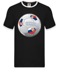 Country Football Serbia - Mens Ringer - Serbian Team Fan Soccer Footie