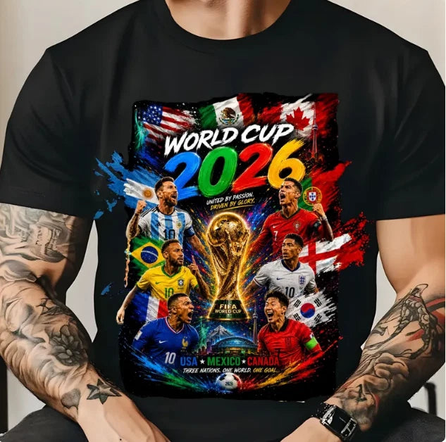 World Cup 2026 Fan Comfort Color Shirt, Family Soccer Tournament Tee