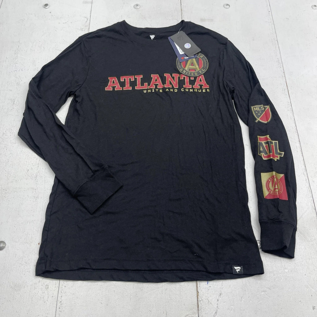 Atlanta United FC Shirt Mens Medium Black MLS Soccer Long Sleeve Top Fanatics