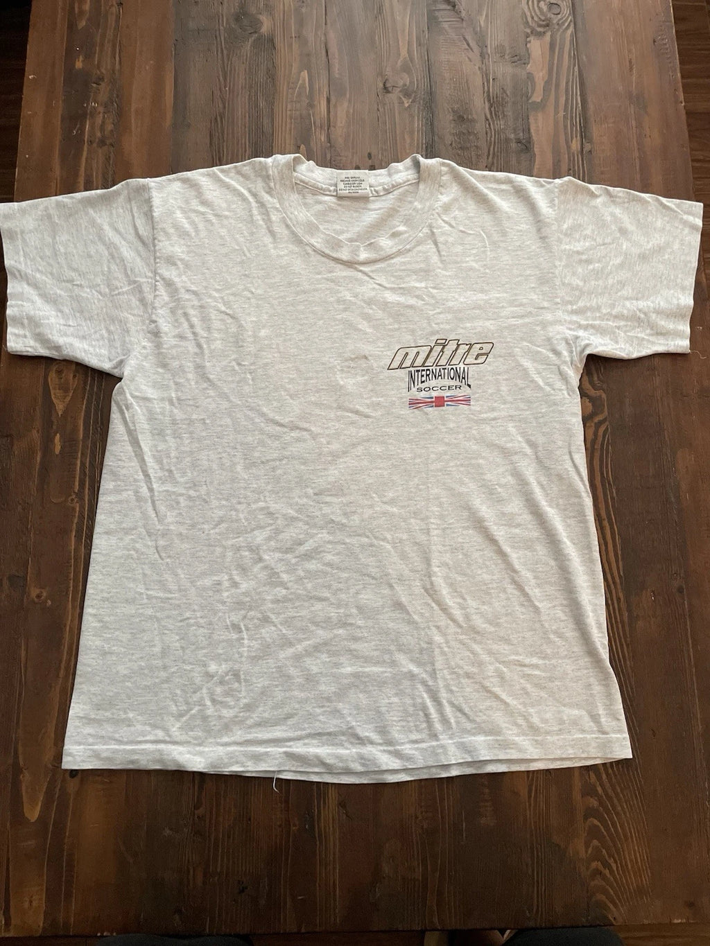 Rare Retro 1990s Mite International Soccer vintage t-shirt size: Men L
