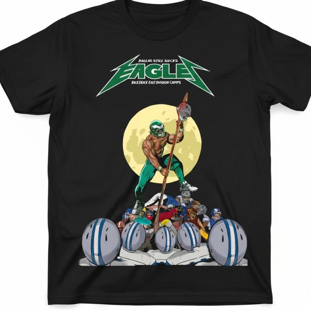 Philly Football Fan Graphic T-Shirt – Bold Rivalry Art | Unisex Black Tee