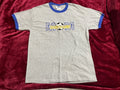 Vintage 70s Style Ringer CSA Soccer Mom Embroidered Gray Shirt Made In USA Lg