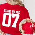Personalized England T-Shirt Custom Name Number Soccer Team Supporters Fans Top
