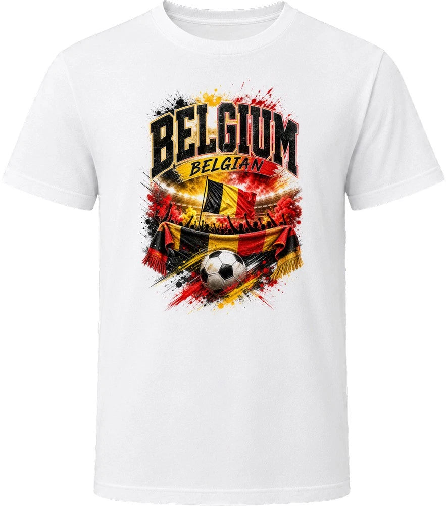 Belgium Belgian Soccer Football National Supporters T Shirt