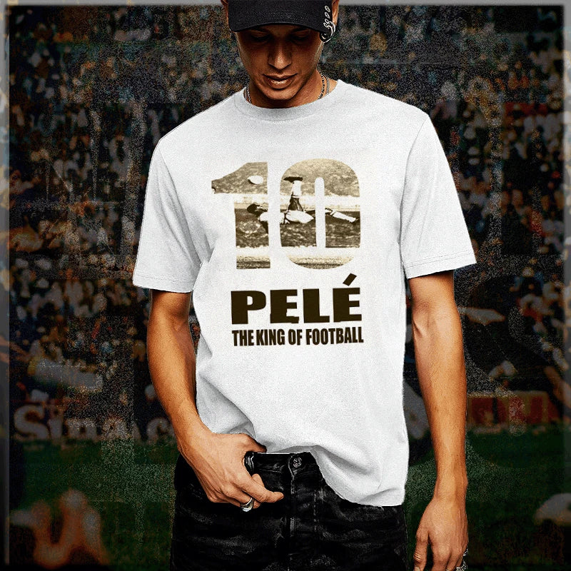 Soccer t-shirt S-3XL, Pele Brazilian Retro Football Legend, World Cup, Brazil
