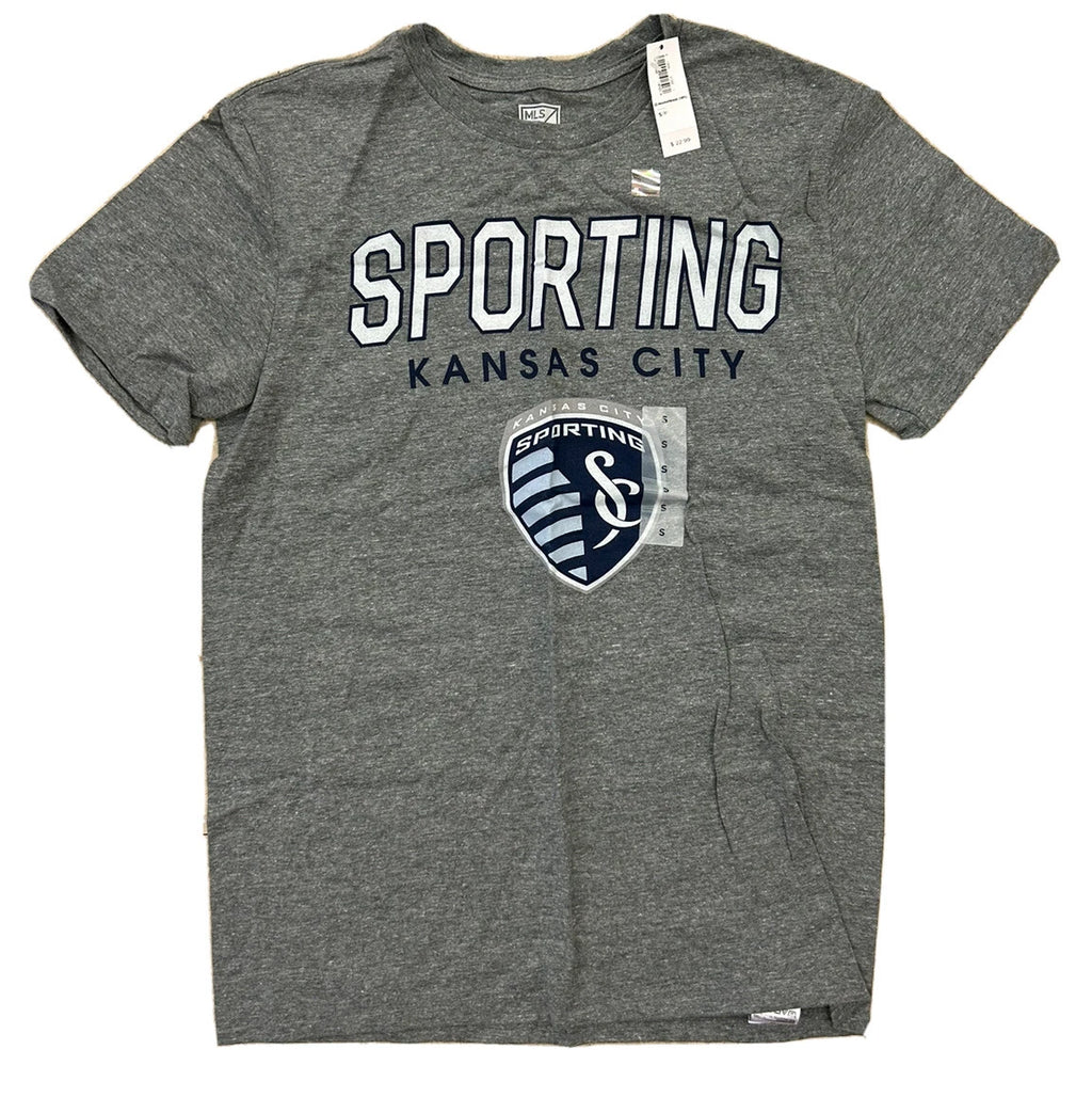 Sporting KC Kansas City MLS Soccer Shirt Men Small BNWT Gray