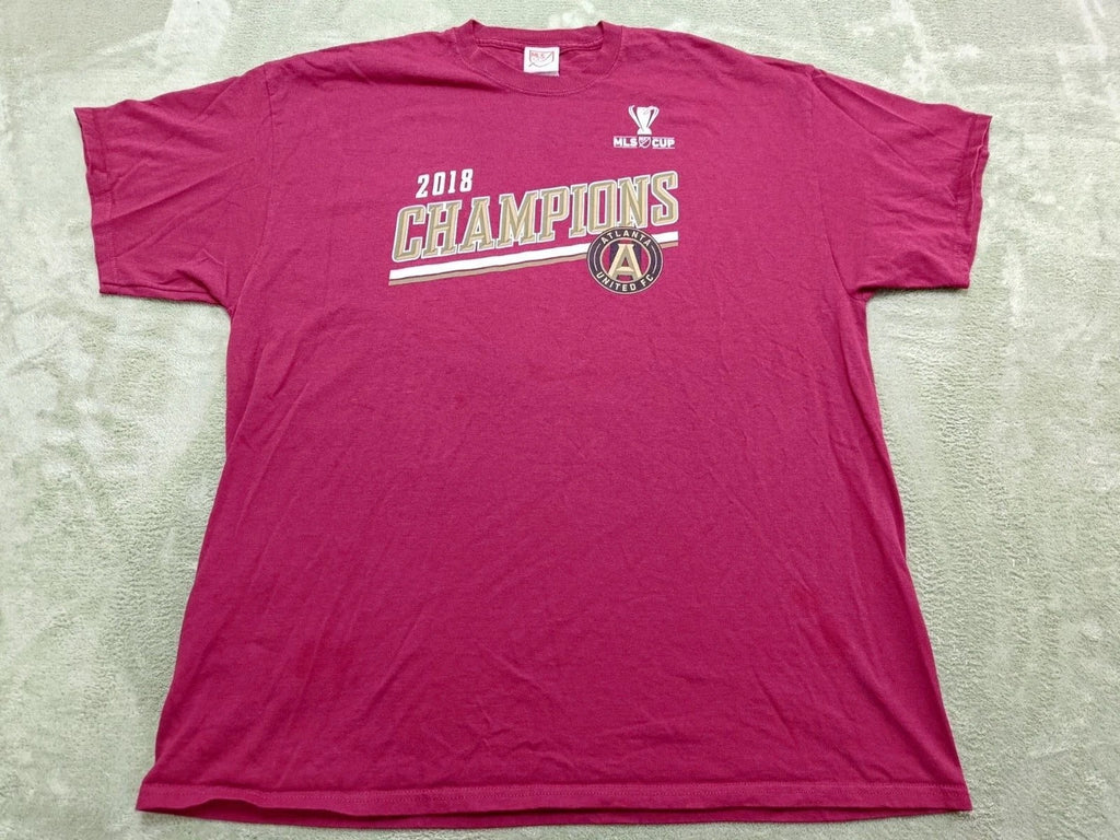 Atlanta Champions Shirt 2018  Red  Men 2XL MLS Soccer Red Graphic Logo