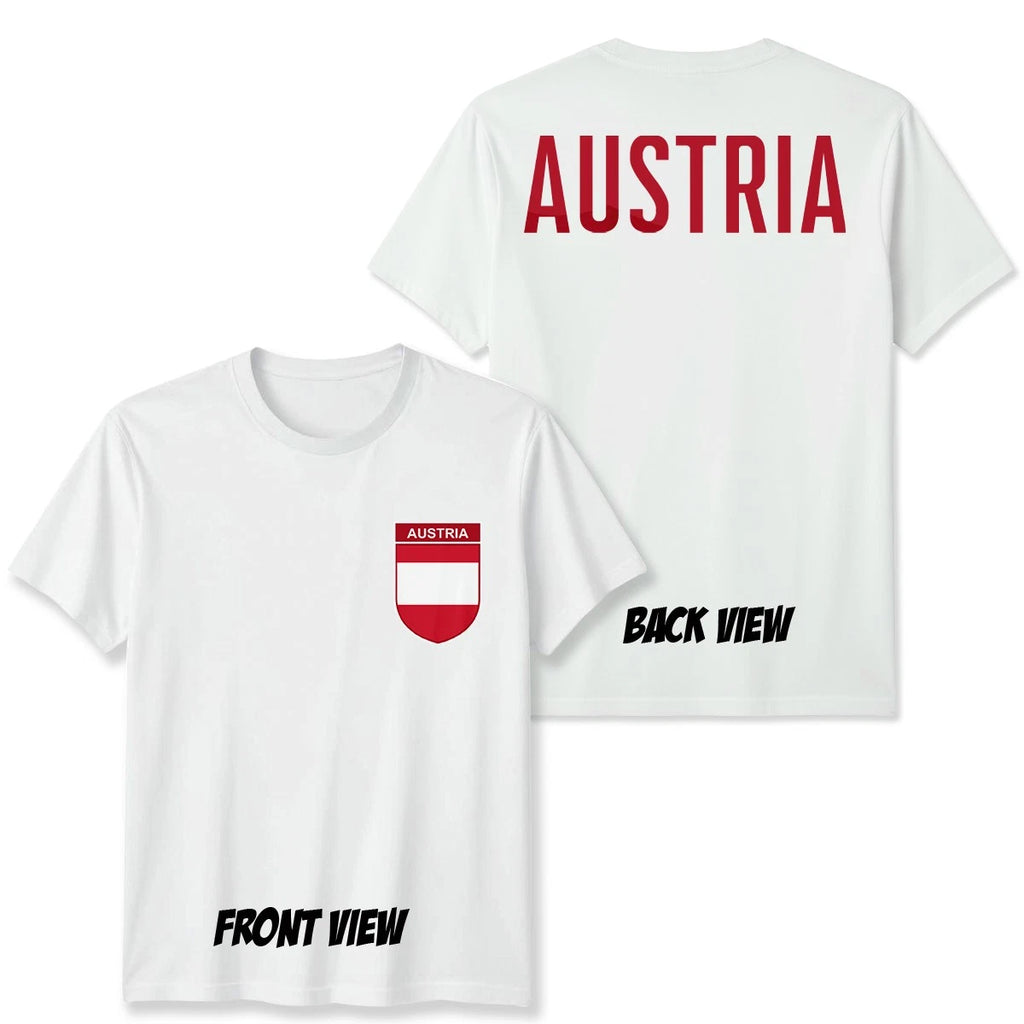 Austria Football Unisex Kids T-Shirt Country Pride Soccer Tee #WC