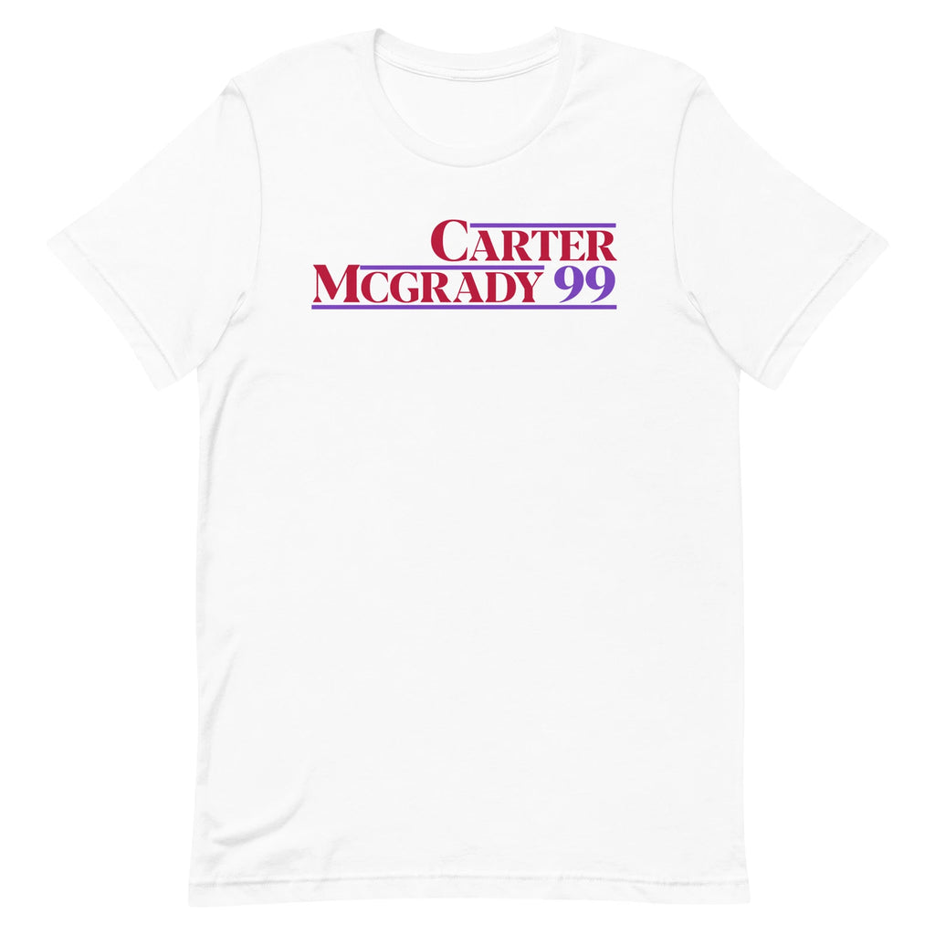 VINCE CARTER & TRACY MCGRADY Toronto Basketball T-SHIRT Retro 1999 Presidential