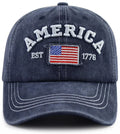 American Flag Hats for Men Women, US America Flag EST 1776 Patriotic Decorati...