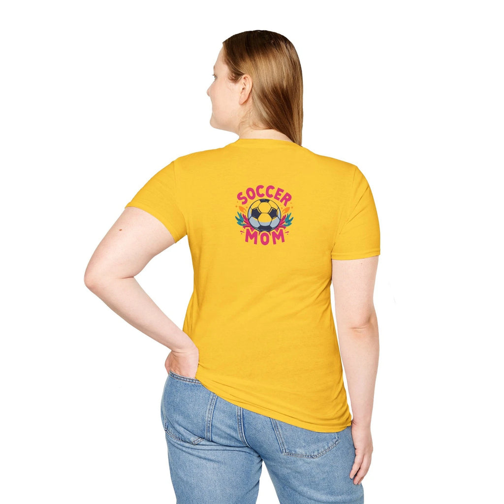 Soccer Mom Tee T-Shirt | Soccer Ball Design on Back