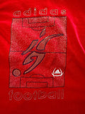 Vintage 2000s Adidas Soccer Graphic Tee Red Mens XL Y2K
