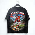 Canada Soccer Washed T-Shirt Canadian Football Graphic Tee World Cup 2026