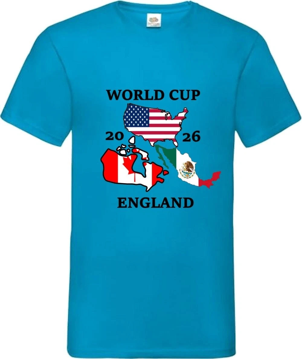 England Mexico USA Canada Football Cup Kids Teens T Shirt Various Colours Sizes