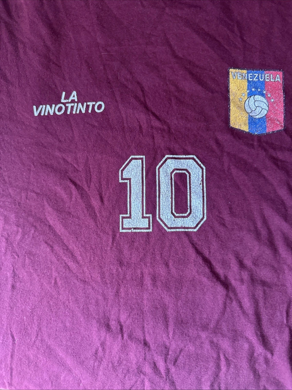 Venezuela Soccer T-Shirt - Retro - Men’s l