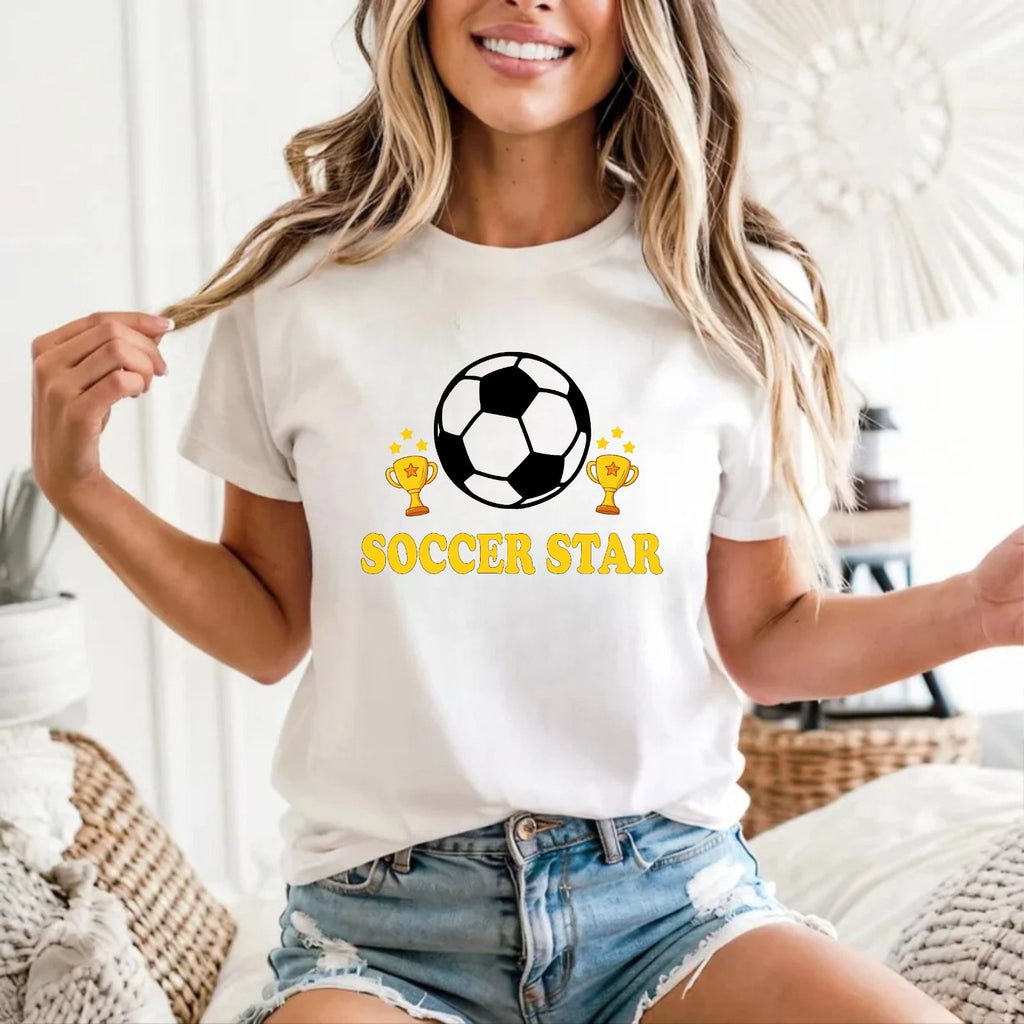 Soccer Start Kids Youth T-Shirt - Cute Football Soccer Player Sports Unisex Tee