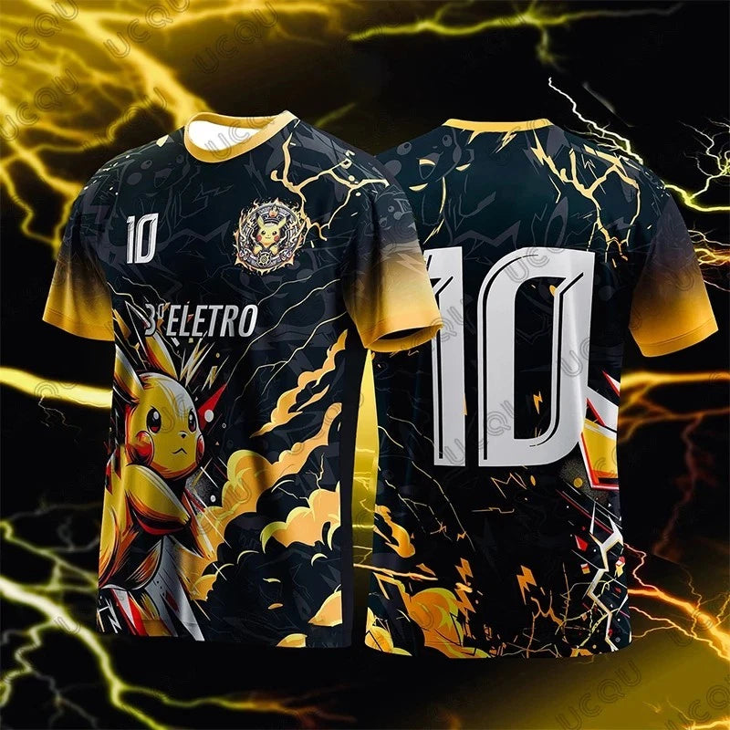 Poke mon Football T-Shirts 2026 World Cup Football Tees Polyester Breathable
