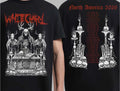 Whitechapel North America Tour 2026 black color 2 side Shirt reprint