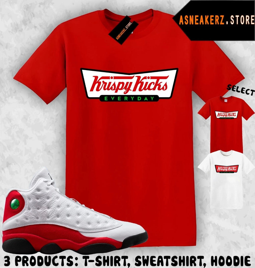 Tee Shirt Matching AJ 13 Chicago 2026 To Match Sneaker Krispy Kicks T-Shirt