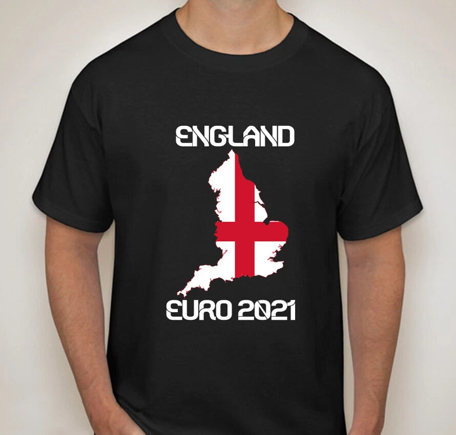 ENGLAND 2021 Euro Football T-Shirt Mens Tee Supporters