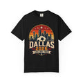 Bloomoro Dallas 2026 Soccer Tour T-Shirt City Skyline Soccer Ball Fan Tee Texas