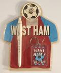 WEST HAM Number One Fan Vintage Football Soccer Pen & Keychain Set *NEW SEALED*