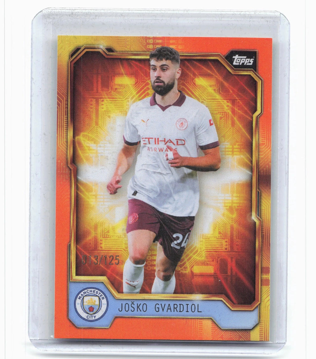 2023-24 Topps Manchester City Fan Set Joško Gvardiol Future Orange #/125
