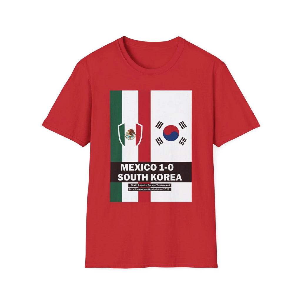Mexico vs South Korea soccer score T-Shirt | Mexico flag vs Korea flag
