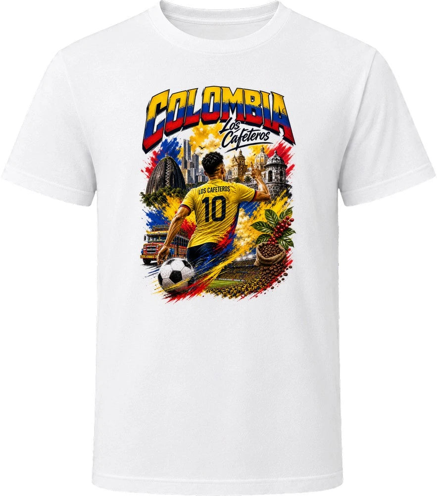 Colombia Los Cafeteros Soccer Football 2026 National Pride T Shirt