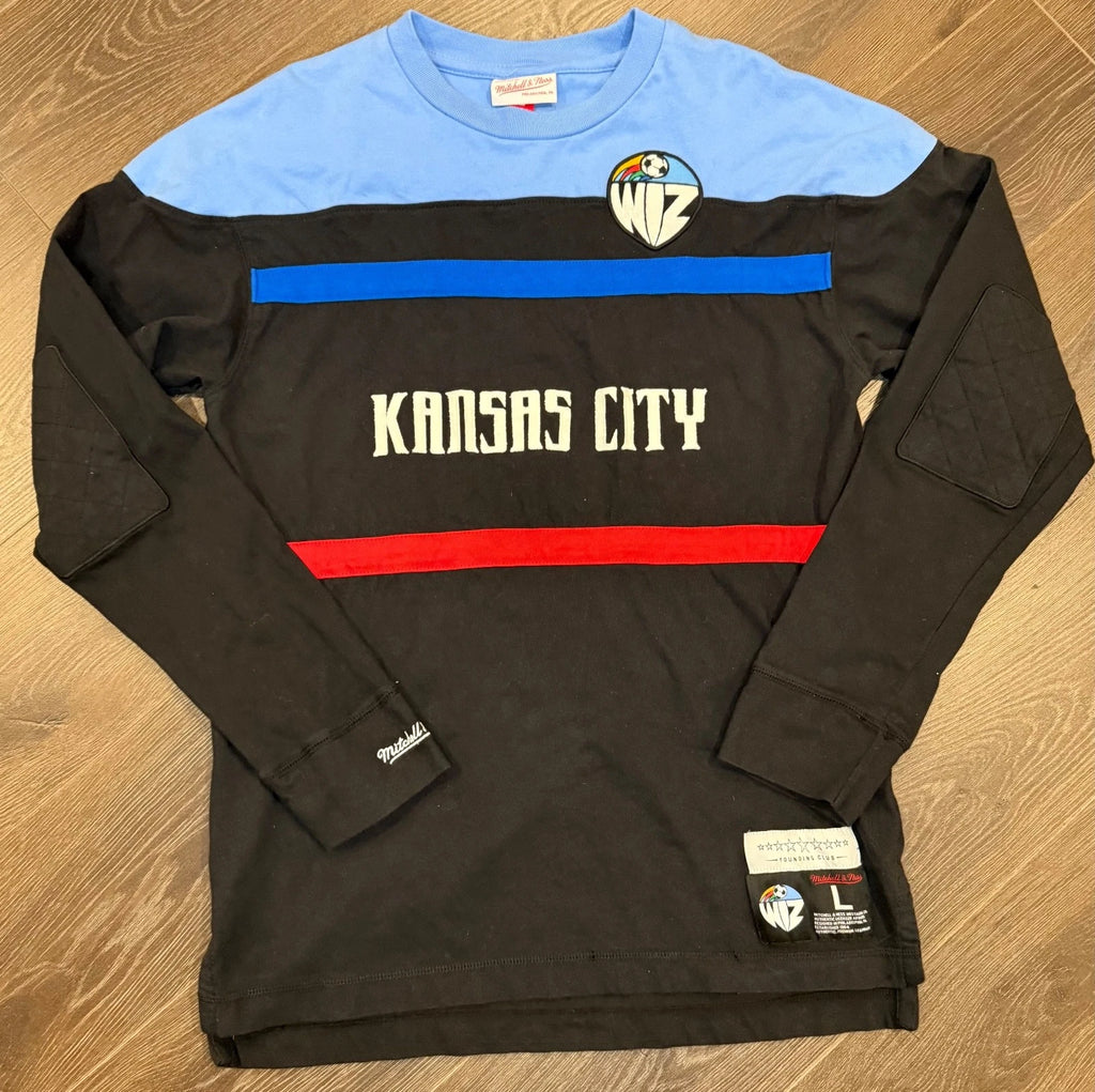 Mitchell & Ness Kansas City Wizards MLS Founding Club Since ‘96 L/S Shirt Mens L