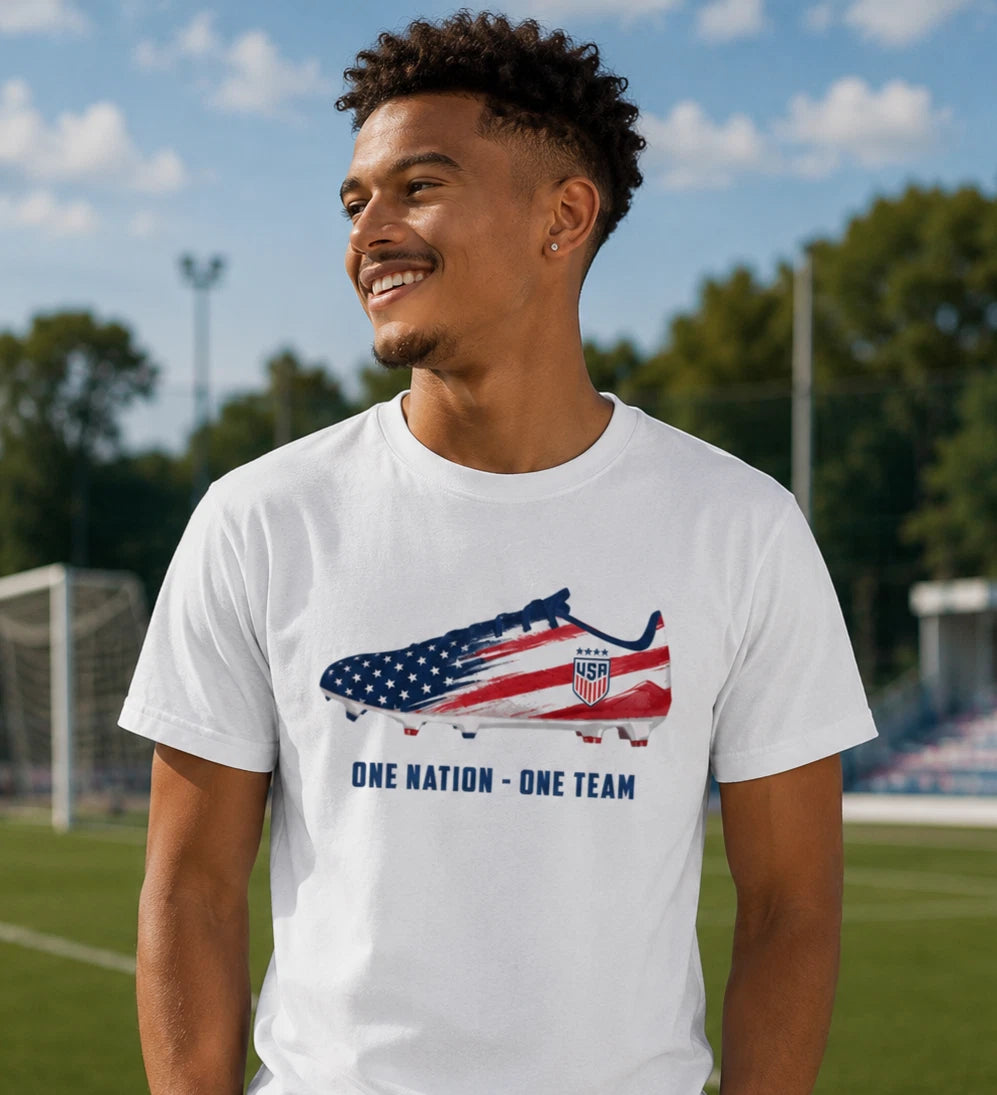USA Soccer Fan T-Shirt, Nation One Team Shirt, American Football cup Gift kid's