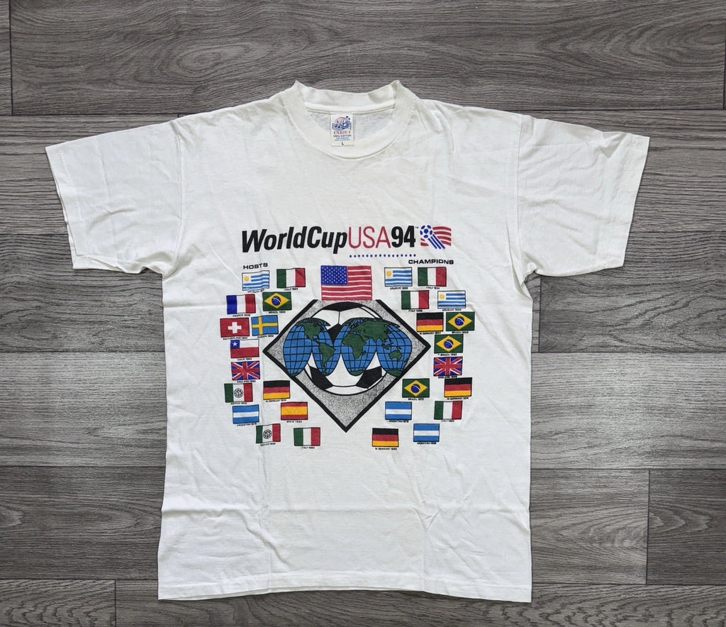 Vintage World Cup Shirt Mens Large Football Soccer Club 1994 USA National Team