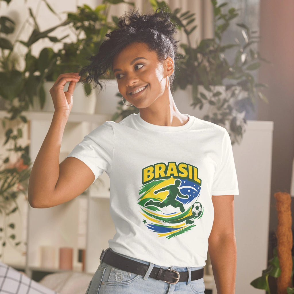 Brazil Soccer Fan T-Shirt Soft Cotton Tee