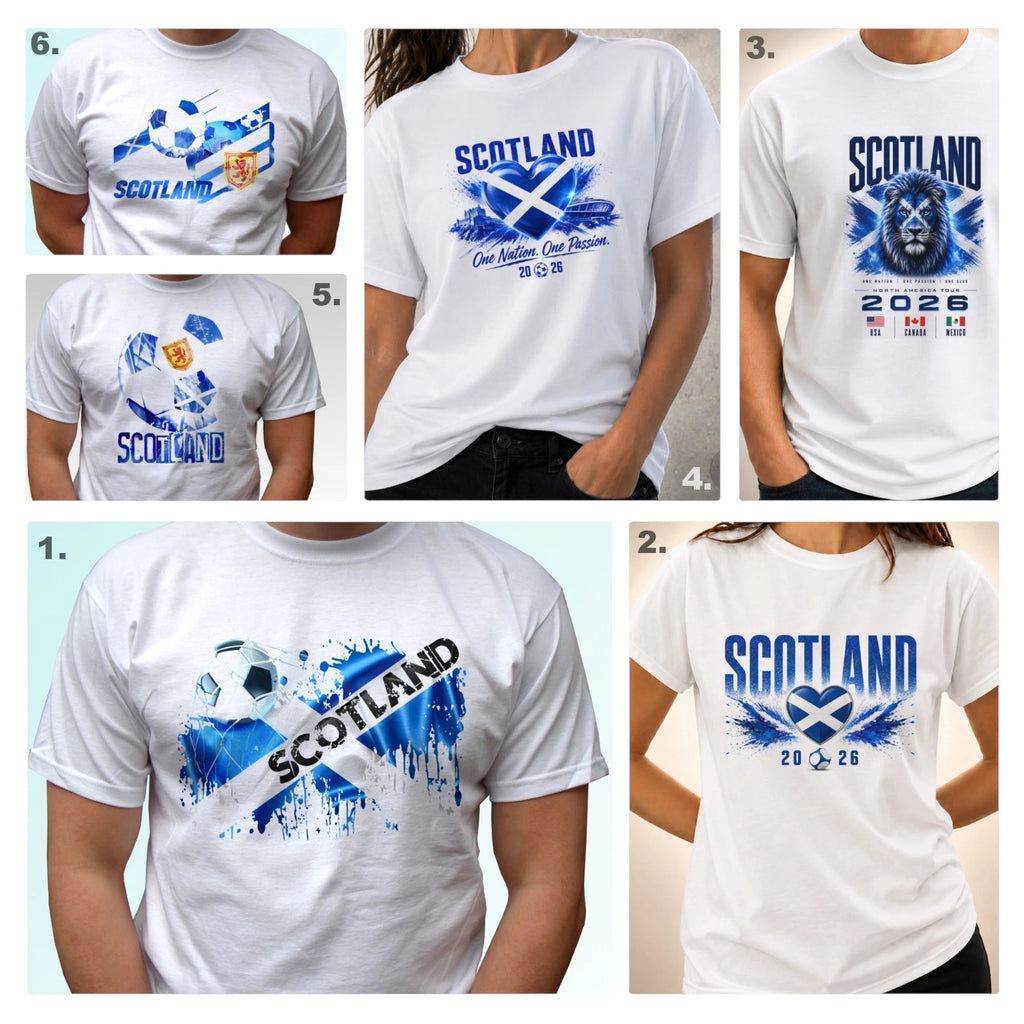 Scotland football t shirt 2026 soccer flag top fan gift art tee design all sizes