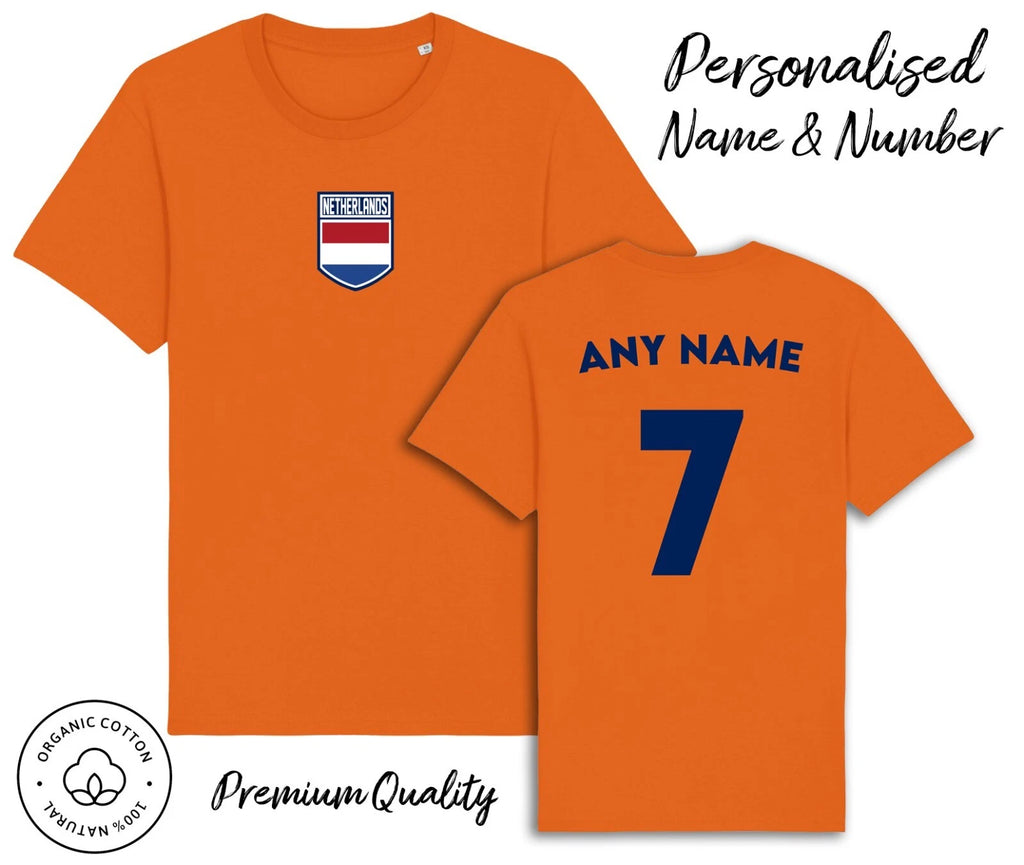 Netherlands TShirt Personalised Name & No World Cup 2026 Kit Football Holland