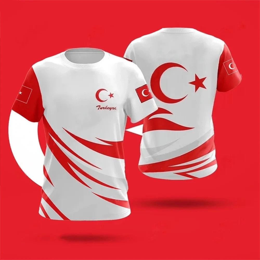 2026 Turkey Football T-Shirts POLYESTER Turkish Football Shirts WORLD CUP