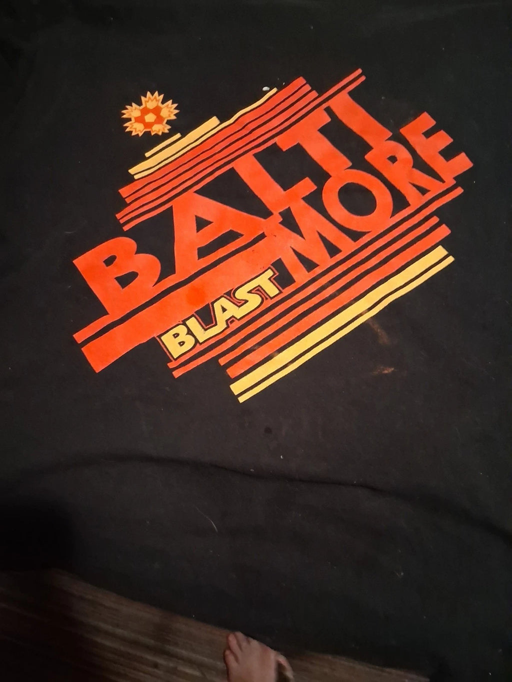 Vtg 80s Baltimore Blast Soccer Champions T Shirt  World Cup Grunge Tee Football