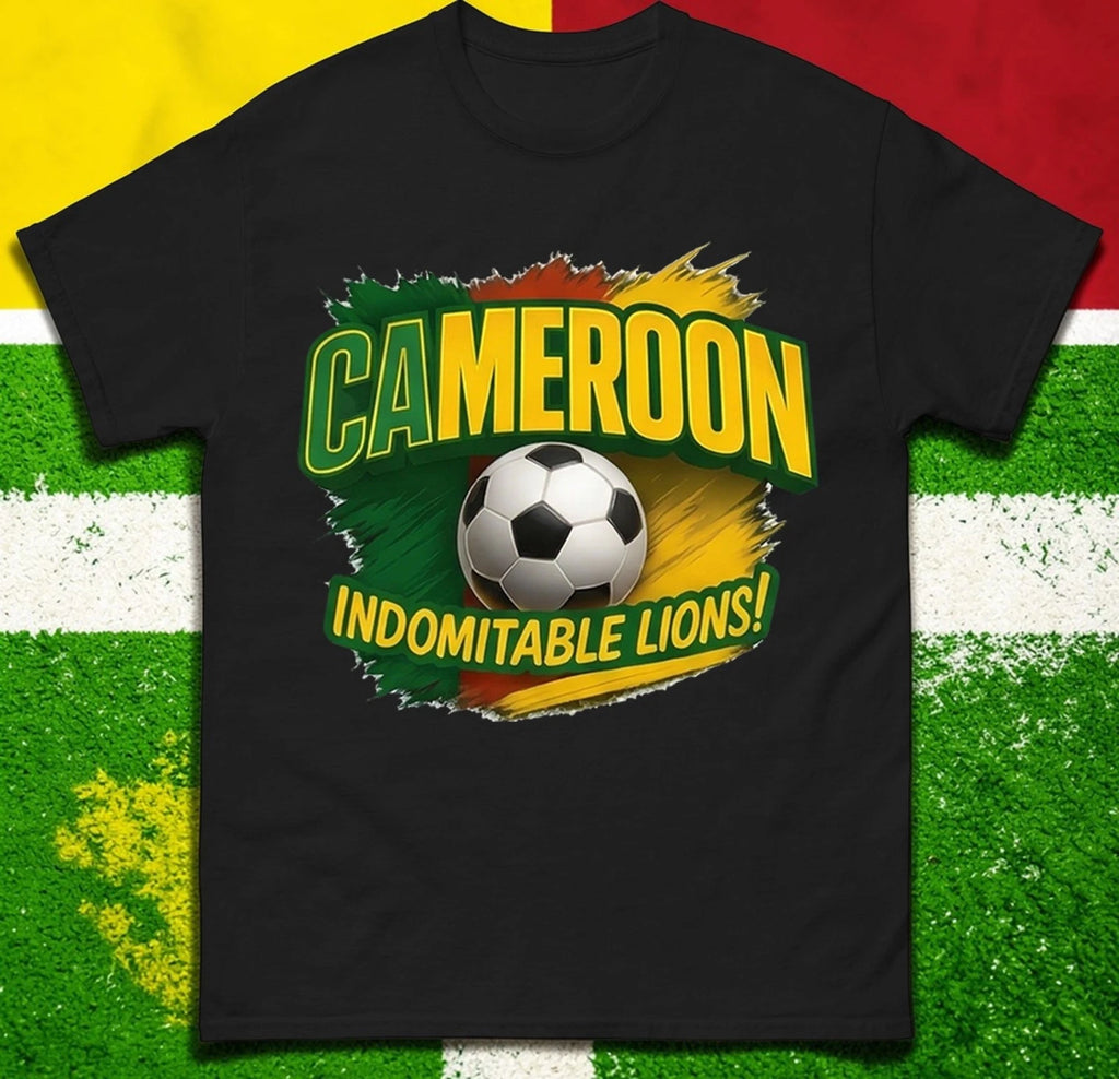 Cameroon Indomitable Lions T-Shirt, Cameroon Retro World Cup Tee Shirt