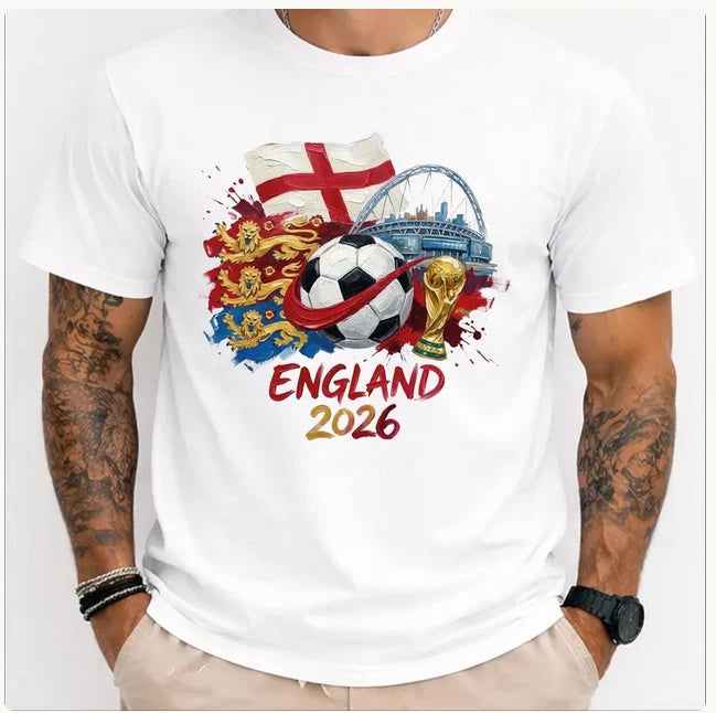 England 2026 World Cup Shirt, England Soccer T-Shirt