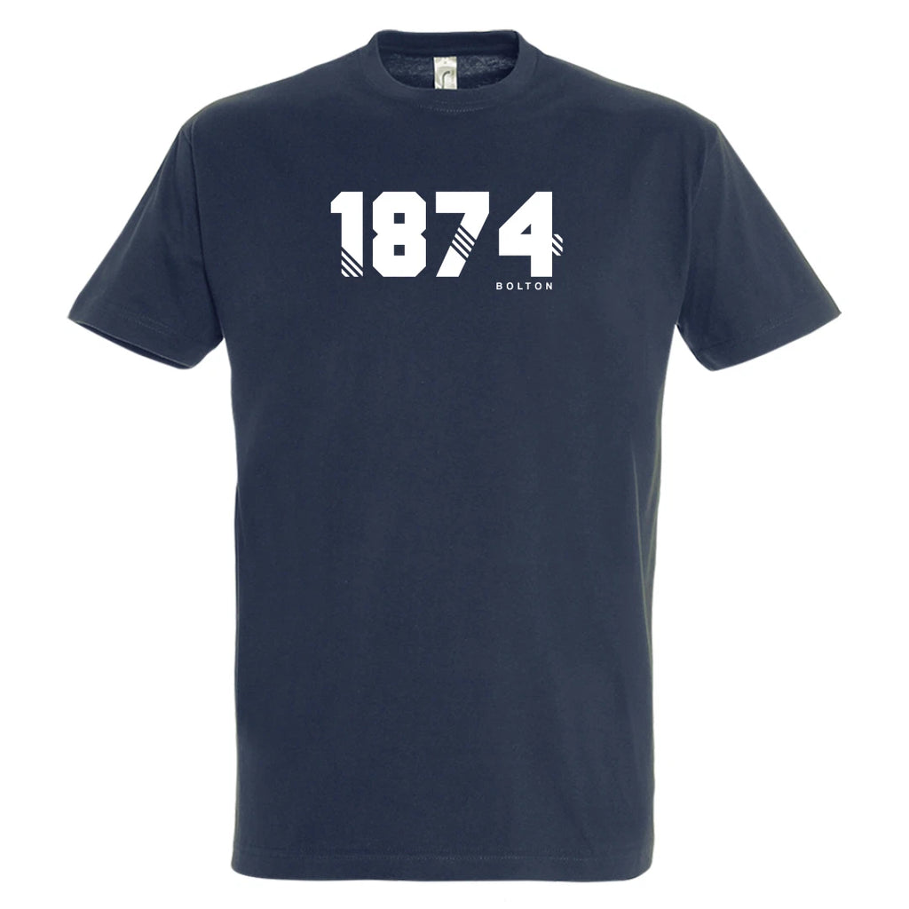 Bolton Wanderers Football Shirt 1874 Est Year Retro Gift Casual T Shirt